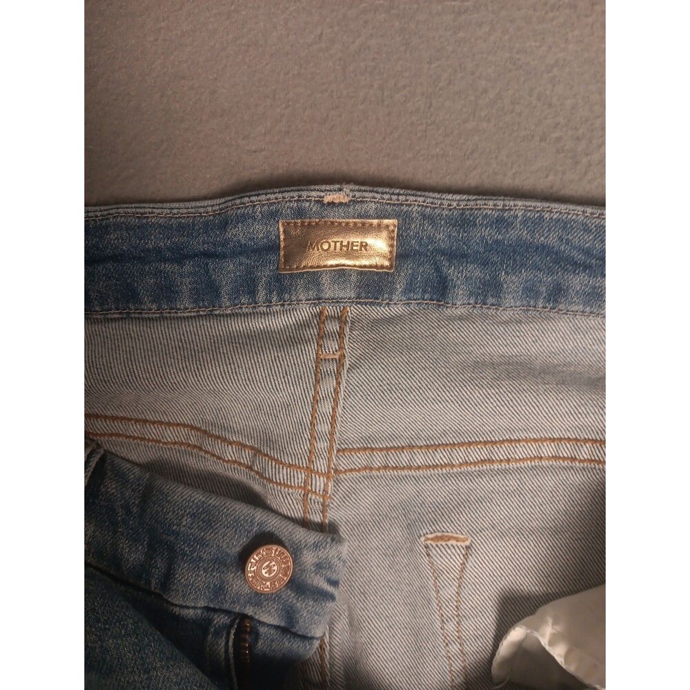 MOTHER Denim Shoot To Thrill High Waisted Looker Ankle Fray Jeans Womens Size 28 - Picture 6 of 16